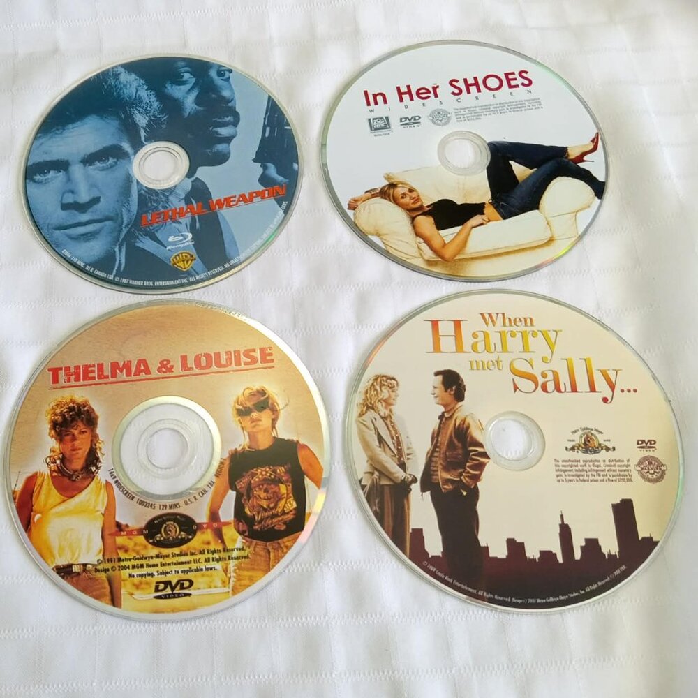 4 X DVD without original casing